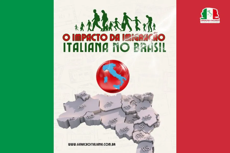 Imagem ilustrando o impacto da imigraçao italiana no brasil.