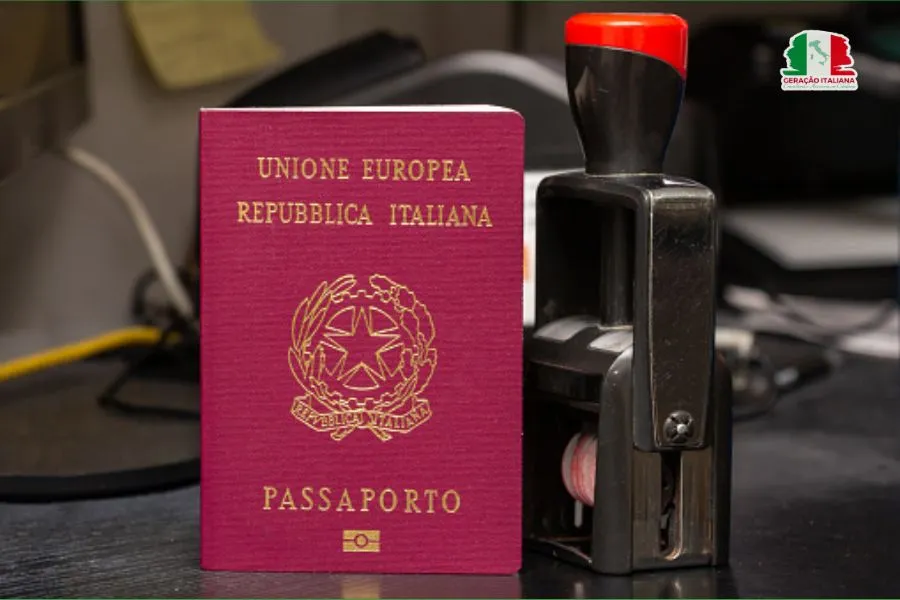 Imagem de conclusão da matéria "Quem tem direito a cidadania italiana", que mostra passaporte italiano.