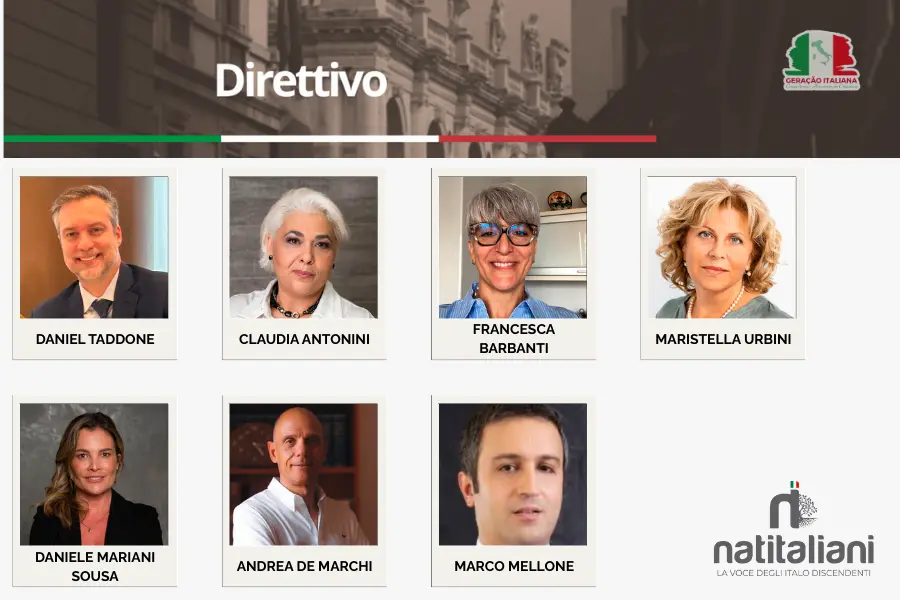 Imagem dos membros da direção da Natitaliani